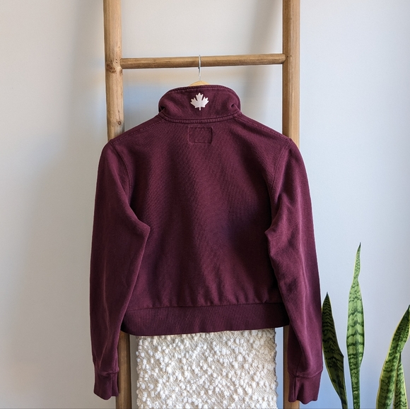 Roots Custom Cropped Quarter Zip Sweater - Picture 4 of 11
